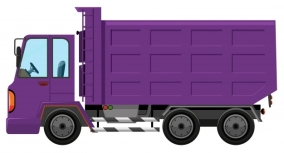 Free Vector | A purple truck